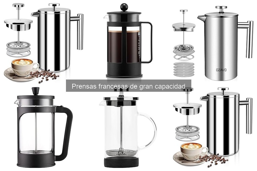 Deliciosas recetas para prensa francesa de gran capacidad
