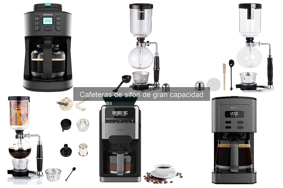 Descubre la cafetera de sifón de gran capacidad