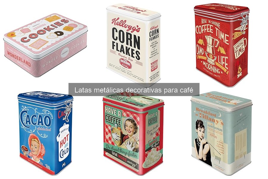 Descubre las latas metálicas decorativas para café