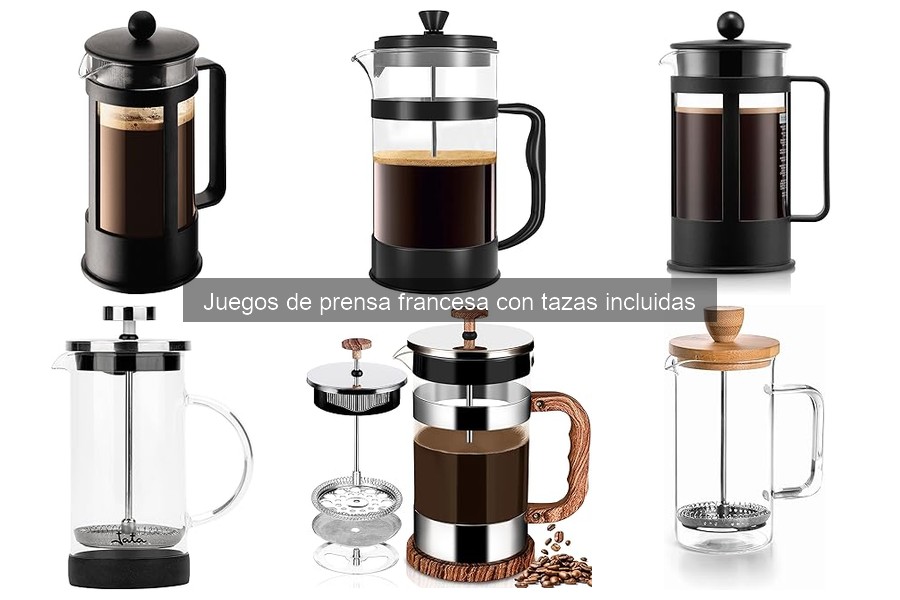 Descubre qué es un juego de prensa francesa con tazas incluidas