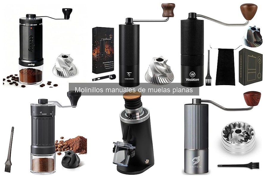 Diferencias entre molinillos de café de muelas planas y cónicas