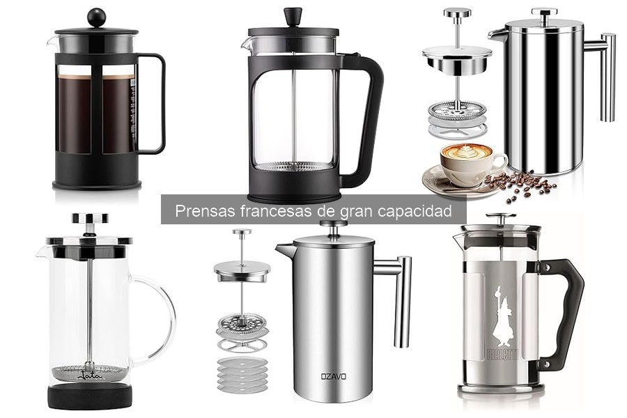 Diferencias entre Prensas Francesas de Gran Capacidad y Estándar