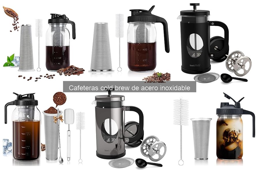 Dónde comprar cafeteras cold brew de acero inoxidable