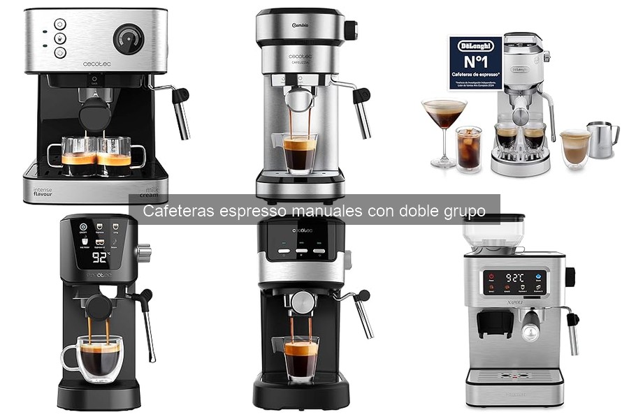 Dónde comprar cafeteras espresso manuales con doble grupo
