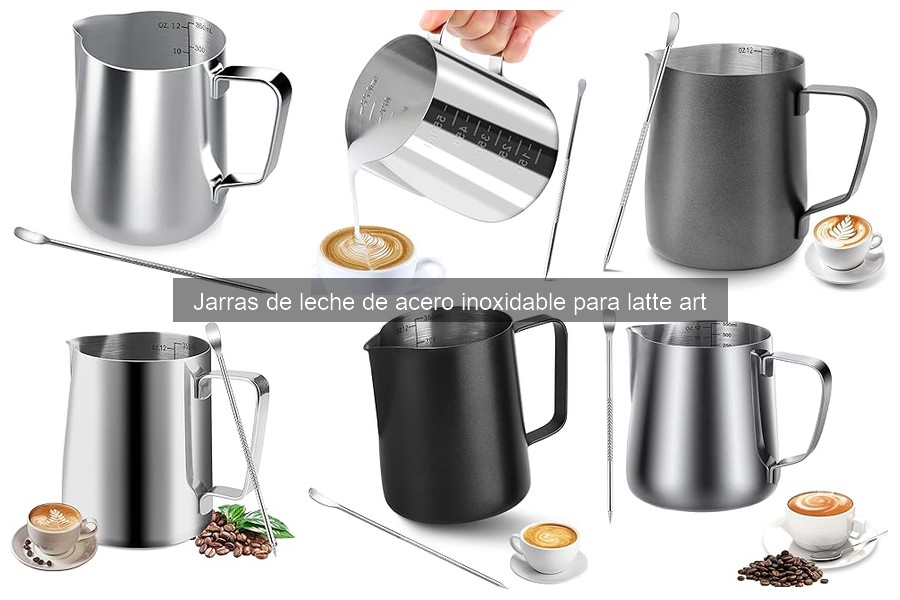Dónde comprar jarras de leche de acero inoxidable para latte art
