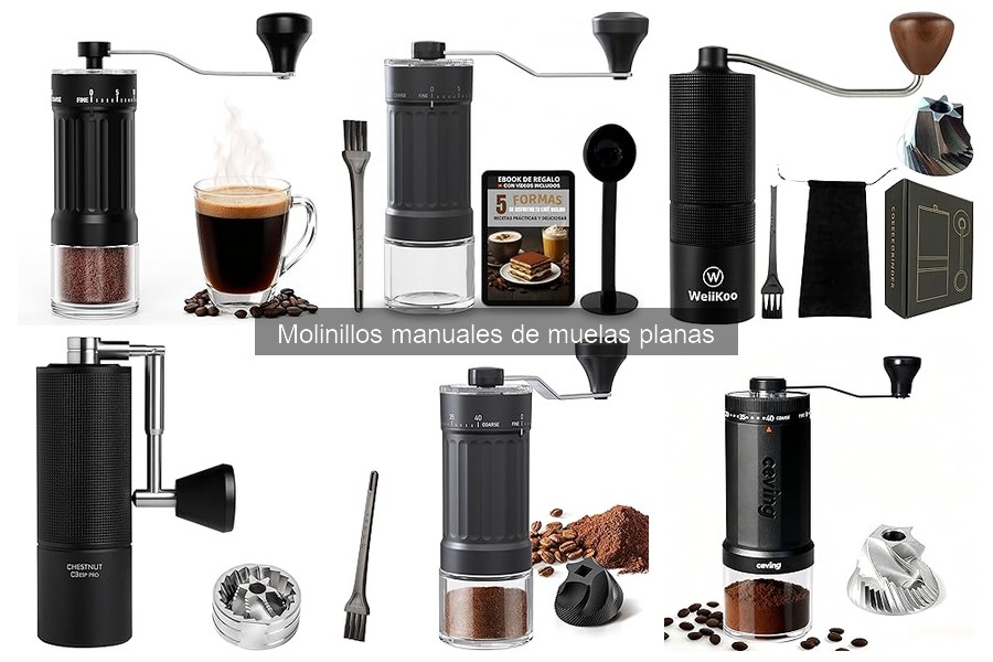 Dónde comprar molinillos manuales de muelas planas en línea