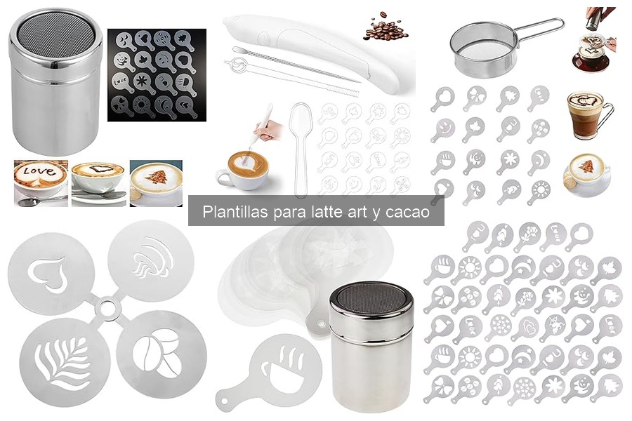 Dónde comprar plantillas para latte art baratas y efectivas
