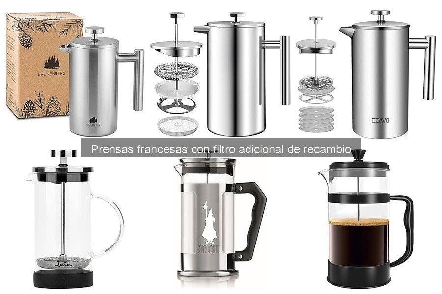 Dónde comprar prensas francesas con filtro adicional de recambio