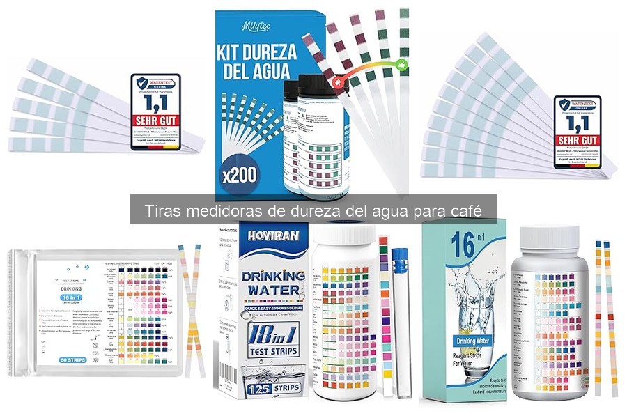 Dónde comprar tiras medidoras de dureza del agua para café