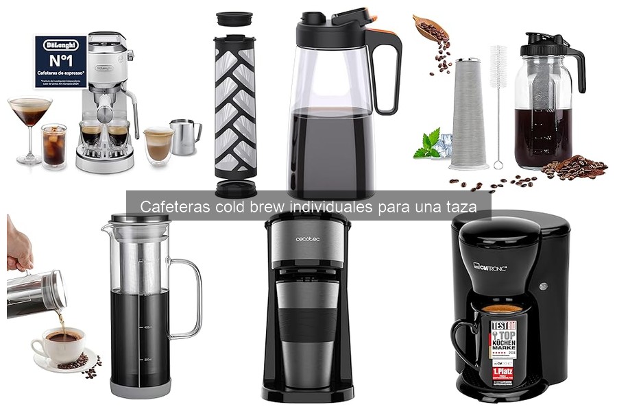 Elige la mejor cafetera cold brew individual para ti