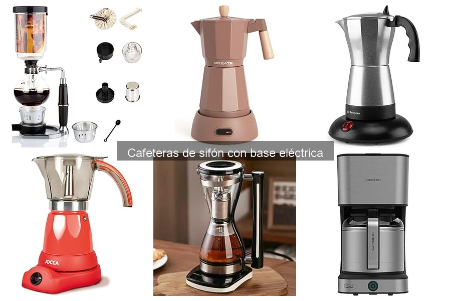 Guía de compra de cafeteras de sifón con base eléctrica