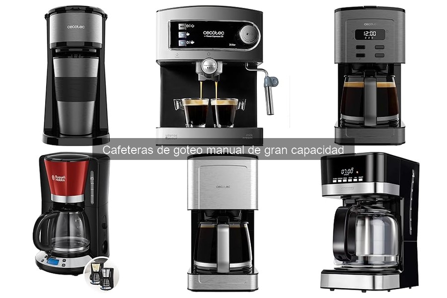 Guía de compra: elegir cafetera de goteo manual gran capacidad