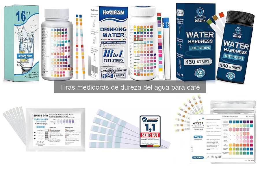 Guía para elegir tiras medidoras de dureza del agua para café