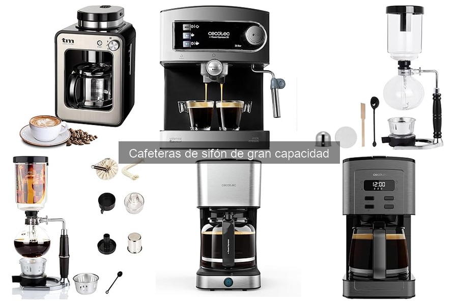 Guía para elegir una cafetera de sifón de gran capacidad