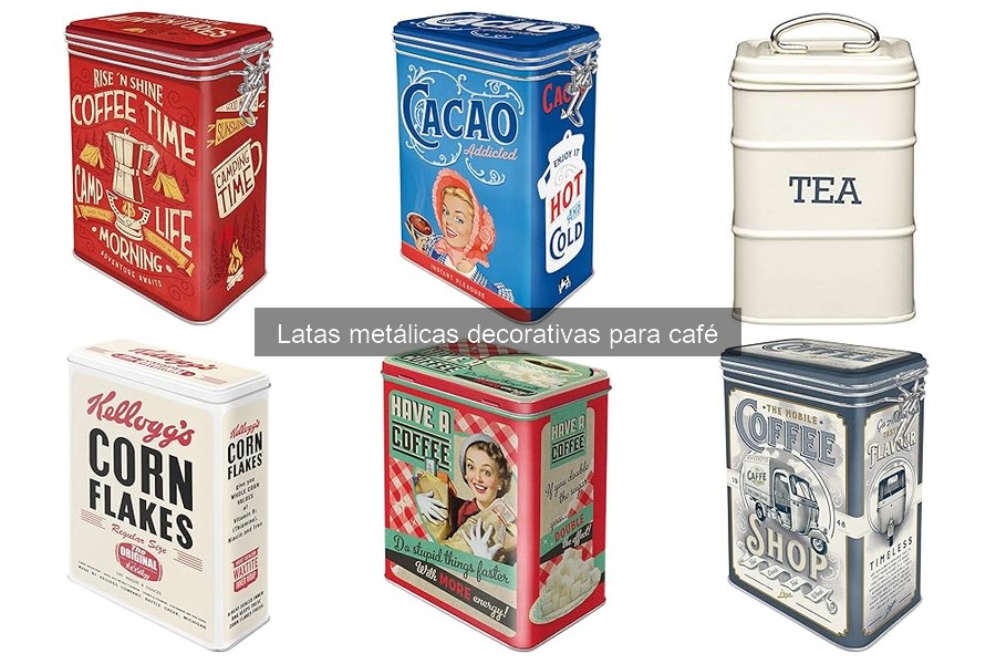 Ideas creativas para decorar con latas de café metálicas