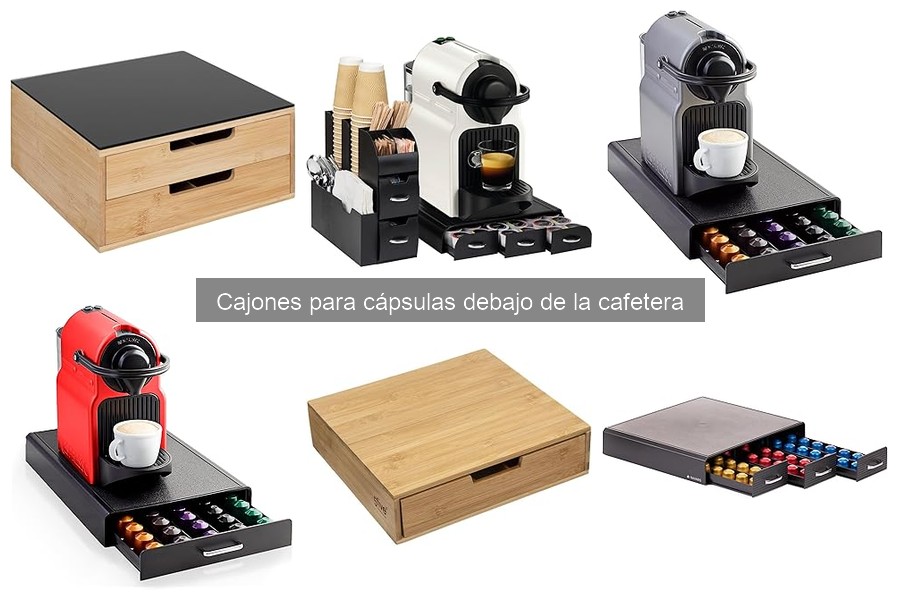 Instalación fácil de un cajón para cápsulas de café