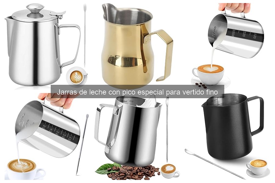 Mantenimiento y limpieza de jarras de leche con pico especial