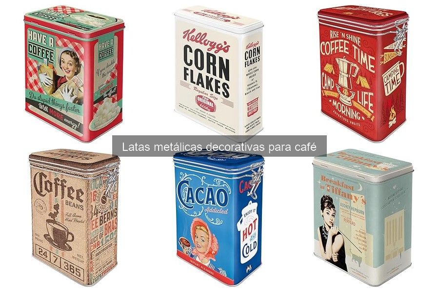 Mantenimiento y limpieza de latas metálicas decorativas para café