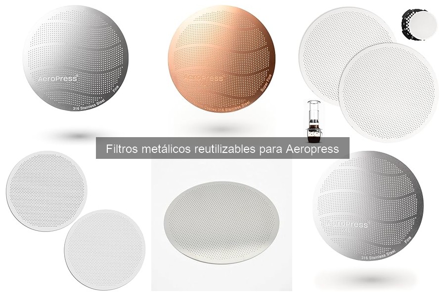 Mejora el sabor del café con filtros metálicos en Aeropress