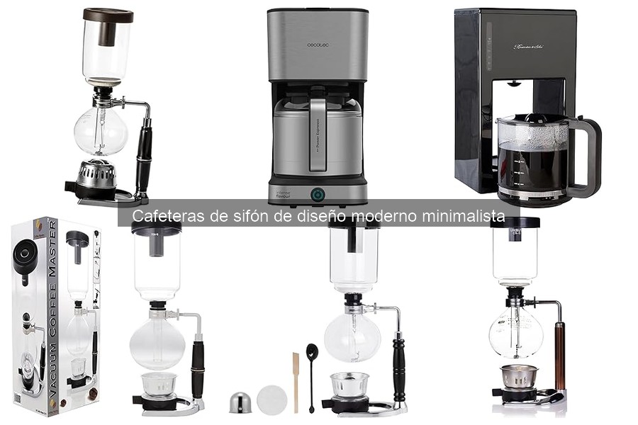 Mejores cafeteras de sifón con diseño moderno y minimalista