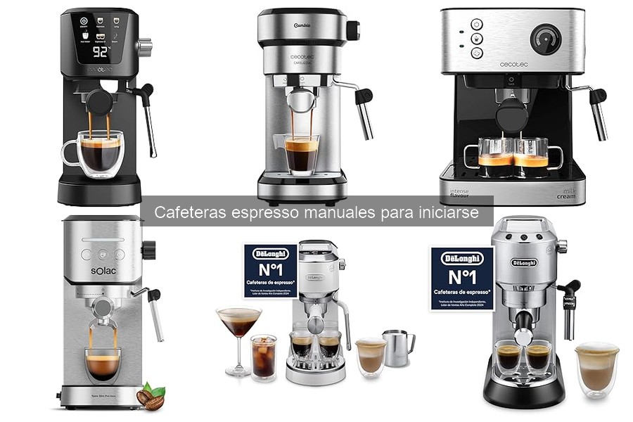 Mejores cafeteras espresso manuales para principiantes