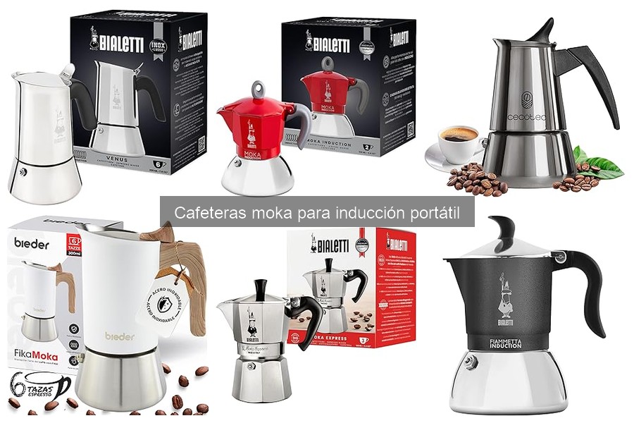 Mejores cafeteras moka para inducción portátil del mercado
