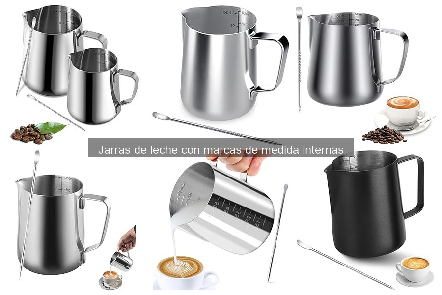 Mejores jarras de leche con medidas para principiantes en café