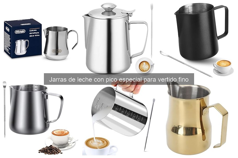 Mejores jarras de leche con pico para café en casa