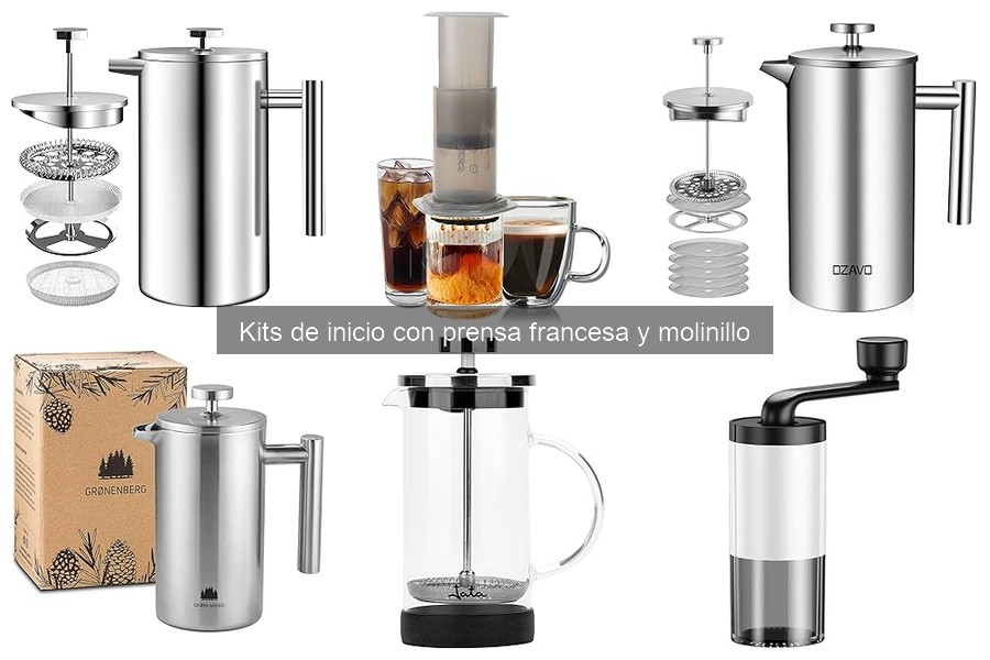 Mejores kits de inicio con prensa francesa y molinillo