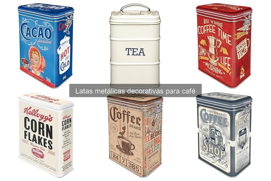 Mejores latas metálicas decorativas para café en 2023