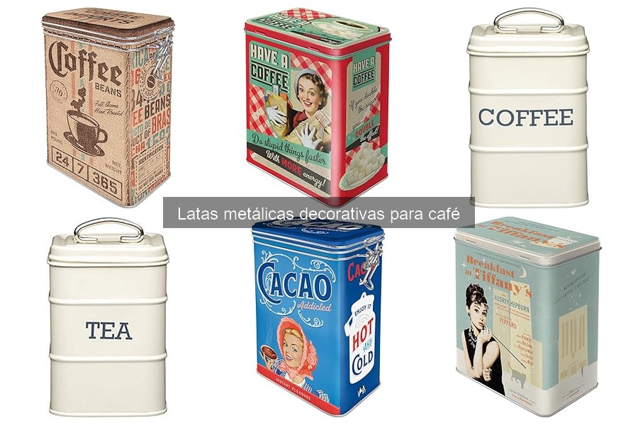 Mejores lugares para comprar latas metálicas de café