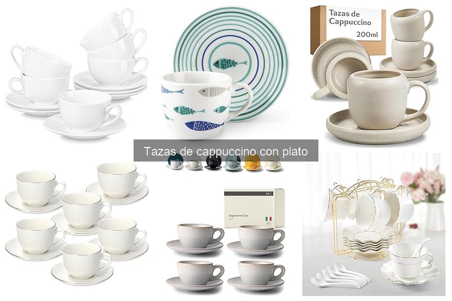 Mejores lugares para comprar tazas de cappuccino con plato