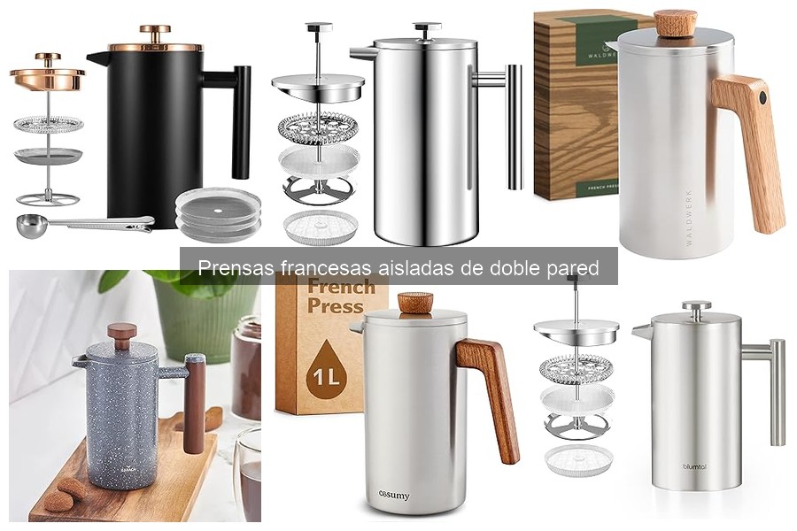 Mejores prensas francesas aisladas de doble pared comparativa