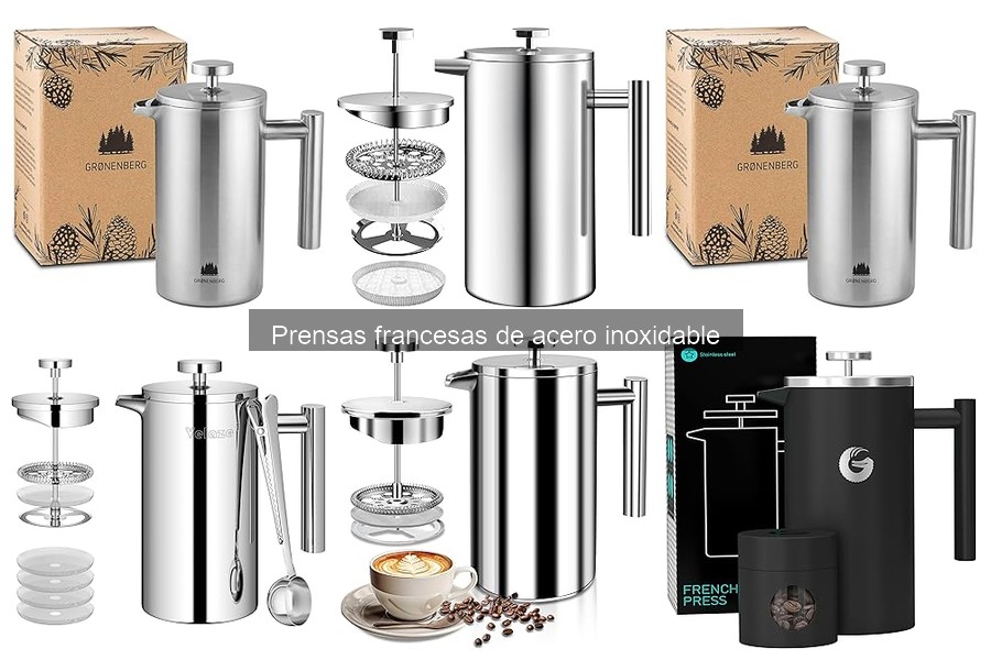 Mejores prensas francesas de acero inoxidable para principiantes