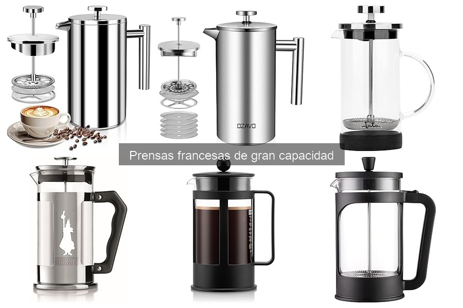 Mejores prensas francesas de gran capacidad para familias