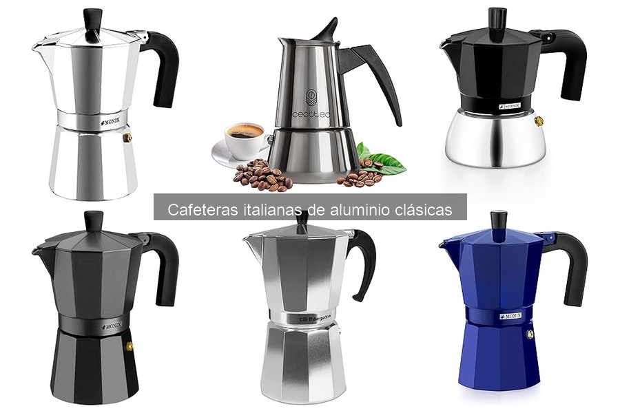 Opiniones de usuarios sobre cafeteras italianas de aluminio