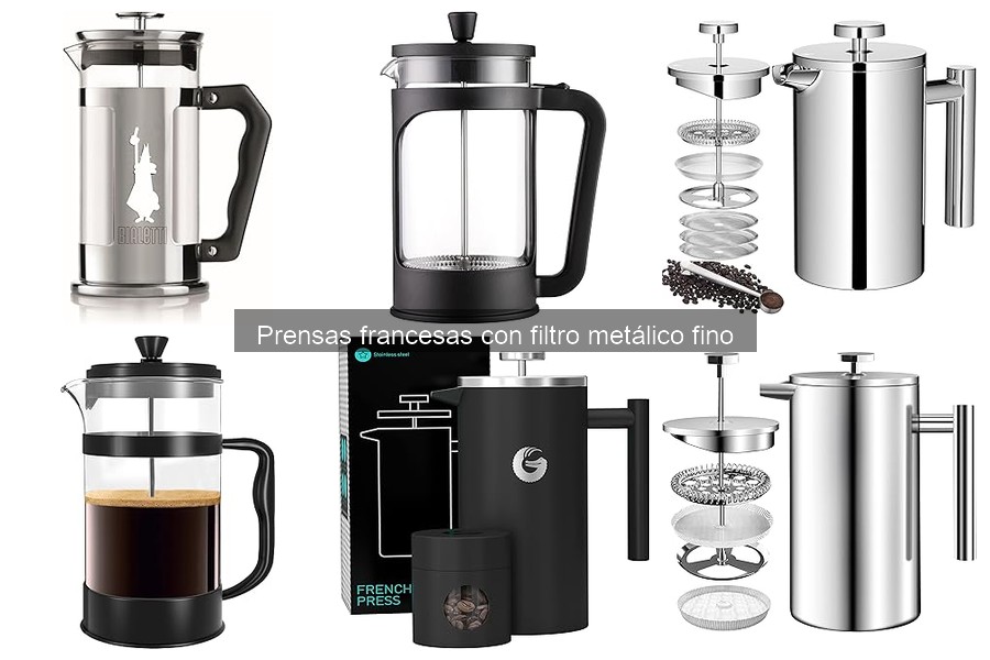 ** Opiniones de usuarios sobre prensas francesas de filtro metálico