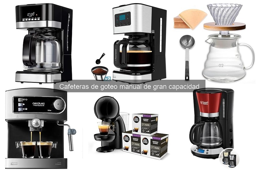 Opiniones sobre cafeteras de goteo manual de gran capacidad