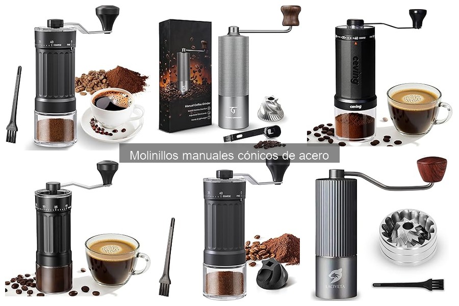 Opiniones sobre molinillos manuales cónicos de acero
