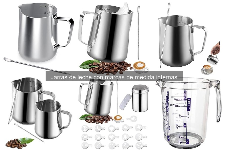 Personaliza tu Jarra de Leche con Medidas Internas para Café