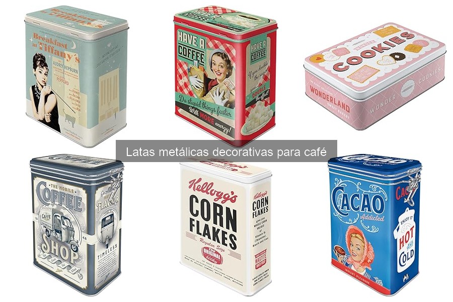 Personaliza tus latas metálicas decorativas para café