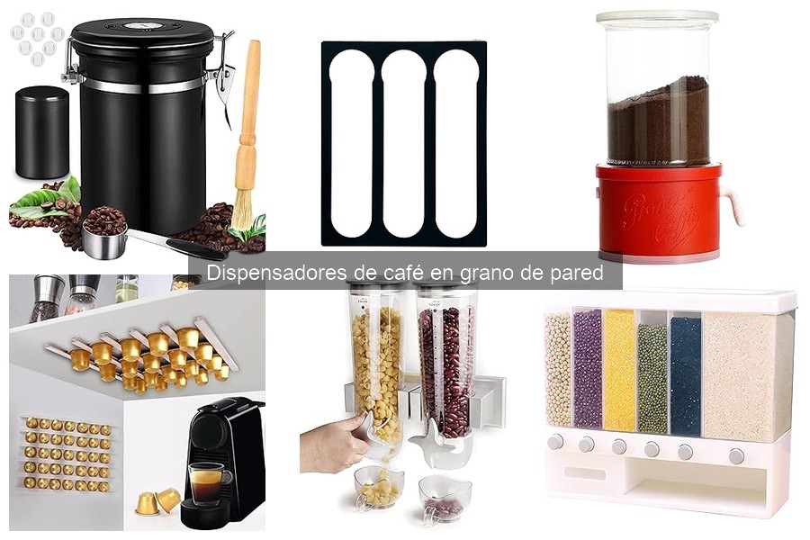 Precios de dispensadores de café en grano de pared y dónde comprarlos