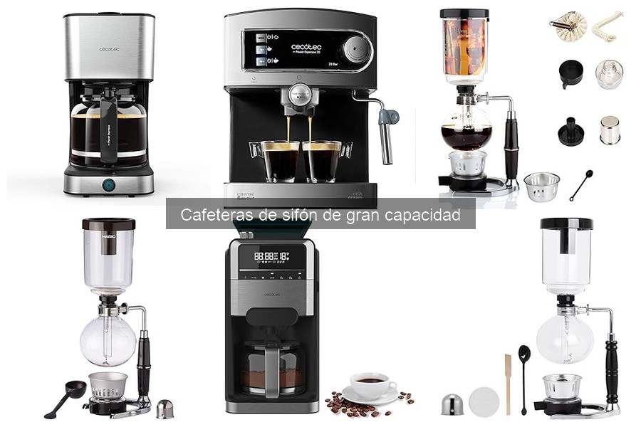 Problemas comunes con cafeteras de sifón de gran capacidad