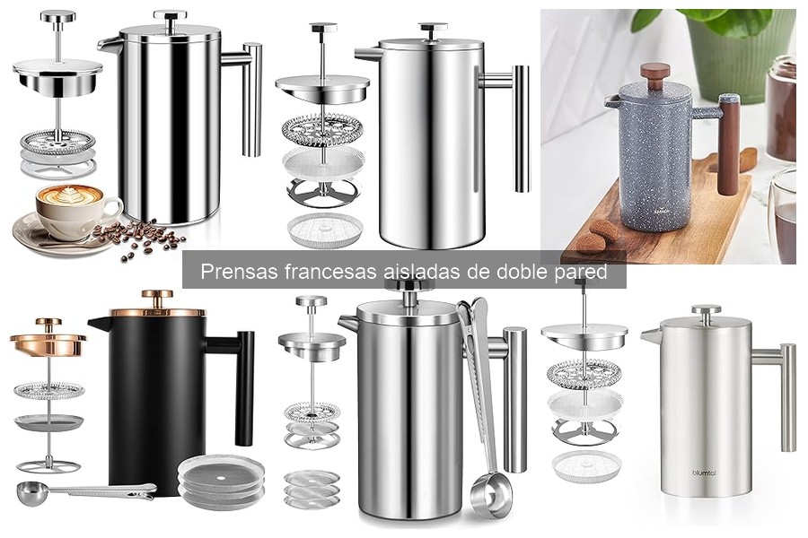 Problemas comunes con prensas francesas de doble pared