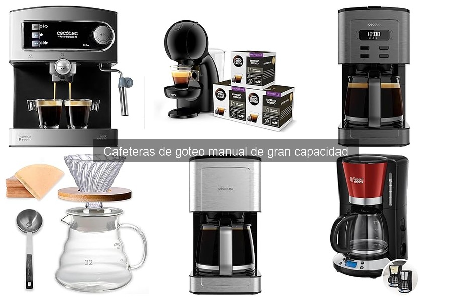 ¿Qué café usar en cafeteras de goteo manual de gran capacidad?