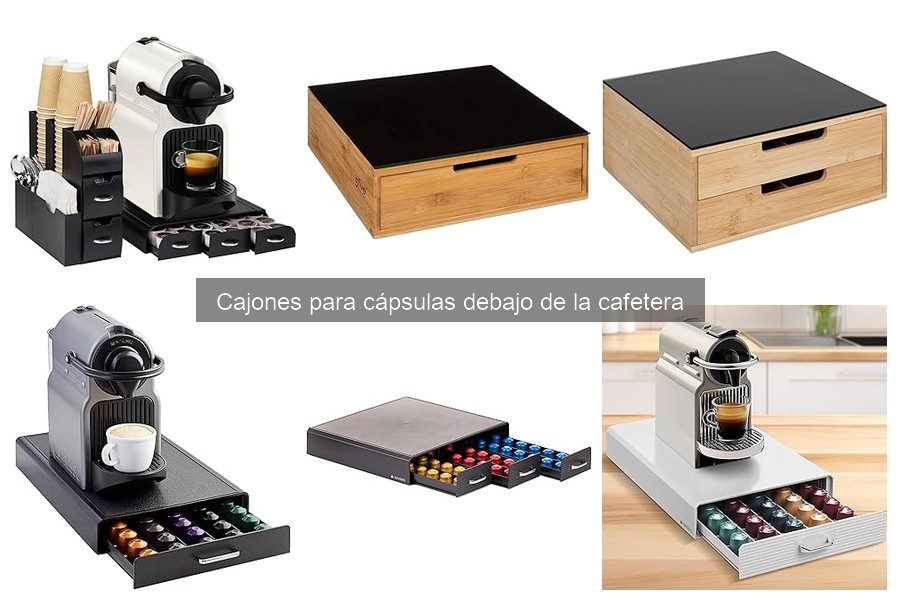 ¿Qué es un cajón para cápsulas debajo de la cafetera?