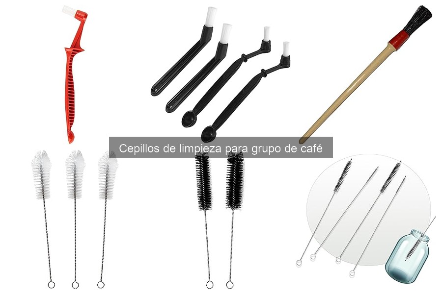 ¿Qué es un cepillo de limpieza para grupo de café?