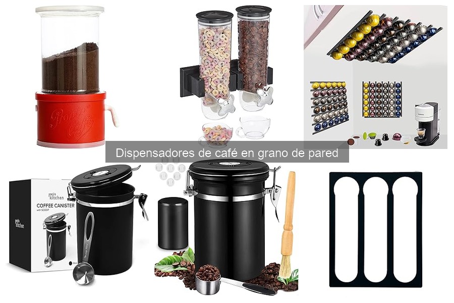 ¿Qué es un dispensador de café en grano de pared?