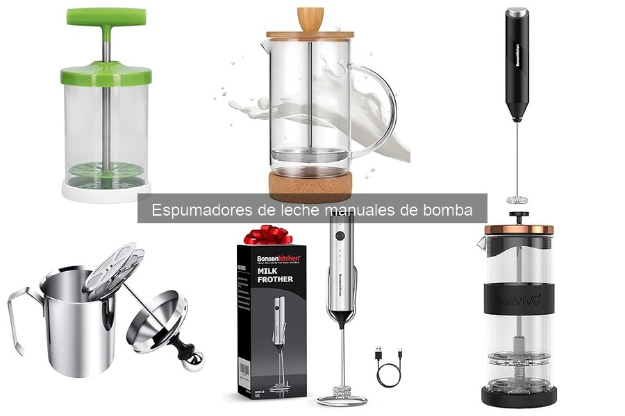 ¿Qué es un espumador de leche manual de bomba?