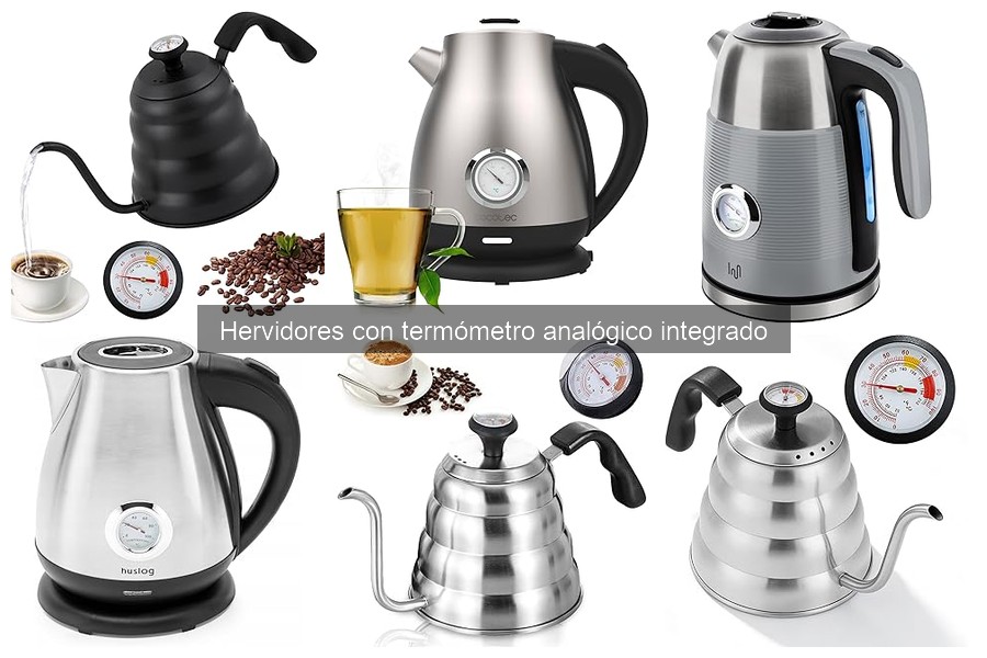 ¿Qué es un hervidor con termómetro analógico integrado?